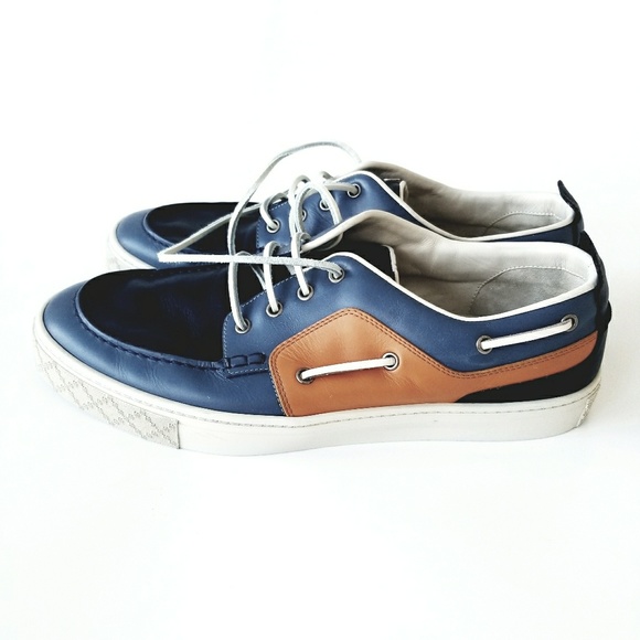 mens gucci boat shoes